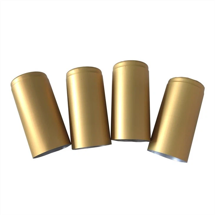 2 metal  shrink capsules